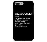 Custodia per iPhone 7 Plus/8 Plus Qa Manager Definizione del lavoro Divertente Responsabile di garanzia della qualità
