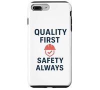 Custodia per iPhone 7 Plus/8 Plus Quality First - Safety Always | Idea regalo per la Giornata mondiale della qualità