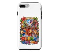 Custodia per iPhone 7 Plus/8 Plus ¡Que Viva La Plena! Plena Vibes Only Musica portoricana