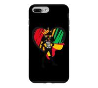 Custodia per iPhone 7 Plus/8 Plus Ragazza Nera Magia Forte Girly Super Brave Hero Marrone Ragazze
