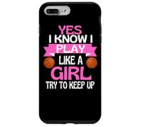Custodia per iPhone 7 Plus/8 Plus Ragazze Basket Divertente Gioca Come Una Ragazza