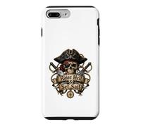 Custodia per iPhone 7 Plus/8 Plus Raise Hell & Set Sail Pirate Skull - Avventura nautica