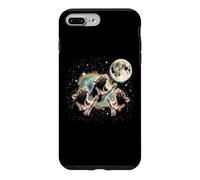 Custodia per iPhone 7 Plus/8 Plus Rats Howling At The Moon - Simpatico topo divertente per amanti dei topi