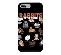 Custodia per iPhone 7 Plus/8 Plus Razze Di Conigli Del Mondo Amante Degli Animali Conigli Carini