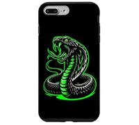 Custodia per iPhone 7 Plus/8 Plus Re Cobra Elettrico Serpente Verde Serpente Graffiti