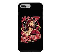 Custodia per iPhone 7 Plus/8 Plus Re Risorto Messia Cristiano Anime Manga Gesù Fede Arte