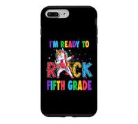 Custodia per iPhone 7 Plus/8 Plus Ready To Rock Fifth Grade Dabbing Unicorn Back To School