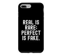 Custodia per iPhone 7 Plus/8 Plus reale è raro perfetto è falso Saggezza Minimalist Text Design