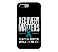 Custodia per iPhone 7 Plus/8 Plus Recovery Matters Drug Alcol Addiction Awareness Teal