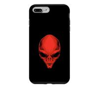 Custodia per iPhone 7 Plus/8 Plus Red Alien Head - Divertente Demone Devil Satana