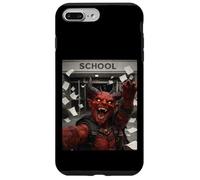 Custodia per iPhone 7 Plus/8 Plus Red Devil, meme selfie divertente, ultimo giorno di scuola
