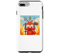Custodia per iPhone 7 Plus/8 Plus Red Fox Cooking Grill BBQ Funny Gift Red Fox