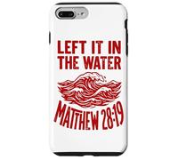 Custodia per iPhone 7 Plus/8 Plus Red Groovy Wave l'ha lasciata nell'acqua Matthew 28:19