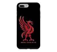 Custodia per iPhone 7 Plus/8 Plus Red Liverpool Inghilterra Est. 1207 Liverbird colossale invecchiato