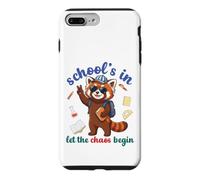 Custodia per iPhone 7 Plus/8 Plus Red Panda Back School Vibes Scuole In Let The Chaos Begin