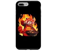 Custodia per iPhone 7 Plus/8 Plus Red panda Cooking Grill BBQ Funny Gift Red panda