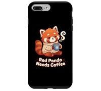 Custodia per iPhone 7 Plus/8 Plus Red panda needs Coffee Red Panda Girls Kids