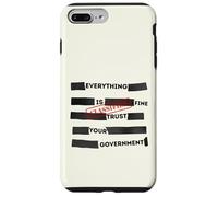 Custodia per iPhone 7 Plus/8 Plus Redacted Everything is Fine Trust Your Government Political