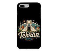 Custodia per iPhone 7 Plus/8 Plus Regalo di punto di riferimento del souvenir di viaggio di Teheran Iran disegnato a mano