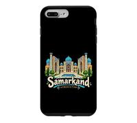 Custodia per iPhone 7 Plus/8 Plus Regalo disegnato a mano del punto di riferimento di viaggio di Samarcanda Uzbekistan
