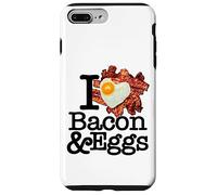 Custodia per iPhone 7 Plus/8 Plus Regalo I Love Bacon and Eggs