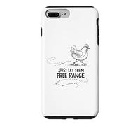 Custodia per iPhone 7 Plus/8 Plus Regalo per amante delle galline Just Let Them Free Range
