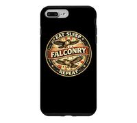 Custodia per iPhone 7 Plus/8 Plus Regalo per gli amanti Eat Sleep Falconry Repeat