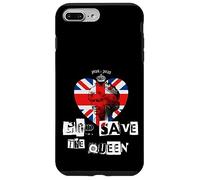 Custodia per iPhone 7 Plus/8 Plus Regina Elisabetta II Dio salvi la regina Punk Memoriam Love