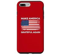 Custodia per iPhone 7 Plus/8 Plus Rendi l'America Grateful Again Ringraziamento Funny Patriotic USA