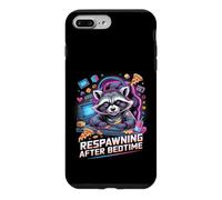 Custodia per iPhone 7 Plus/8 Plus Respawning dopo Bedtime Raccoon Gamer