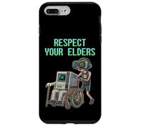 Custodia per iPhone 7 Plus/8 Plus Respect Your Elders Retro Computer Gamer Boy Funny VR Gaming