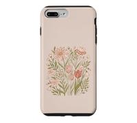 Custodia per iPhone 7 Plus/8 Plus Retro Animal Print Wildflower Flowers Boho Floral Aesthetic