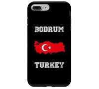 Custodia per iPhone 7 Plus/8 Plus Retro Bodrum Turchia Distressed Turchia Bandiera