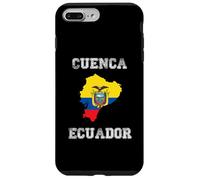 Custodia per iPhone 7 Plus/8 Plus Retro Cuenca Ecuador Distressed Ecuador Bandiera Ecuador