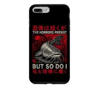 Custodia per iPhone 7 Plus/8 Plus Retro Giapponese Gotico Pesce Gatto Gli orrori Persistono Ma Così Fanno