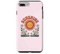 Custodia per iPhone 7 Plus/8 Plus Retro Happy Day Smiling Flower Vintage Groovy 70s