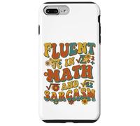 Custodia per iPhone 7 Plus/8 Plus Retro Ondulato Fluente In Matematica E Sarcasmo Groovy Flower Teacher