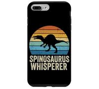 Custodia per iPhone 7 Plus/8 Plus Retro Tramonto Spinosauro Whisperer Silhouette