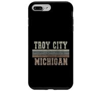 Custodia per iPhone 7 Plus/8 Plus Retro Troy città Michigan