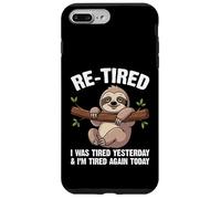 Custodia per iPhone 7 Plus/8 Plus Ri-stanco ero stanco ieri e stanco di nuovo divertente gioco di parole