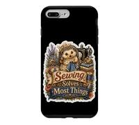 Custodia per iPhone 7 Plus/8 Plus Riccio Cucito Ago Filo Hobby Umorismo