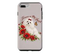 Custodia per iPhone 7 Plus/8 Plus Ricordo dei memoriali floreali degli animali domestici del