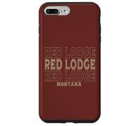 Custodia per iPhone 7 Plus/8 Plus Rifugio rosso vintage Montana