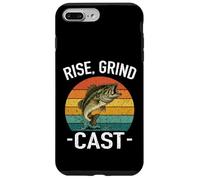 Custodia per iPhone 7 Plus/8 Plus RISE GRIND CAST Amante della pesca Fish Whisperer Avventure Lago
