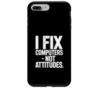 Custodia per iPhone 7 Plus/8 Plus Risolvo computer non atteggiamenti Divertente scherzo IT