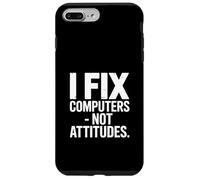 Custodia per iPhone 7 Plus/8 Plus Risolvo computer non atteggiamenti Divertente scherzo IT