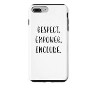 Custodia per iPhone 7 Plus/8 Plus Rispettare, potenziare, includere supporto Dichiarazione di giustizia sociale