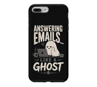 Custodia per iPhone 7 Plus/8 Plus Rispondere alle e-mail come un fantasma divertente ufficio di Halloween