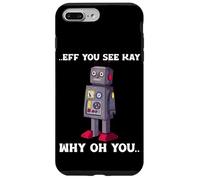 Custodia per iPhone 7 Plus/8 Plus Robot divertente Malfunzionamento Tech Nerd Science Robotics