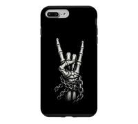 Custodia per iPhone 7 Plus/8 Plus Rock'n Roll Scheletro Mano Rock On Horns Catene